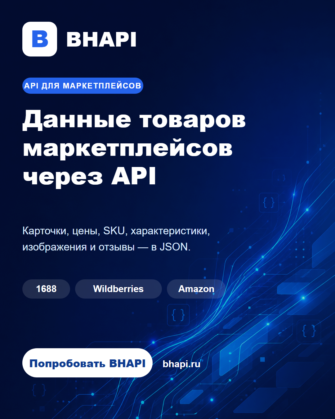 Пример публикации BHAPI для Telegram
